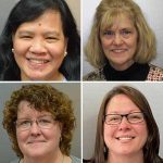 collage of 4 women employees of the quarter